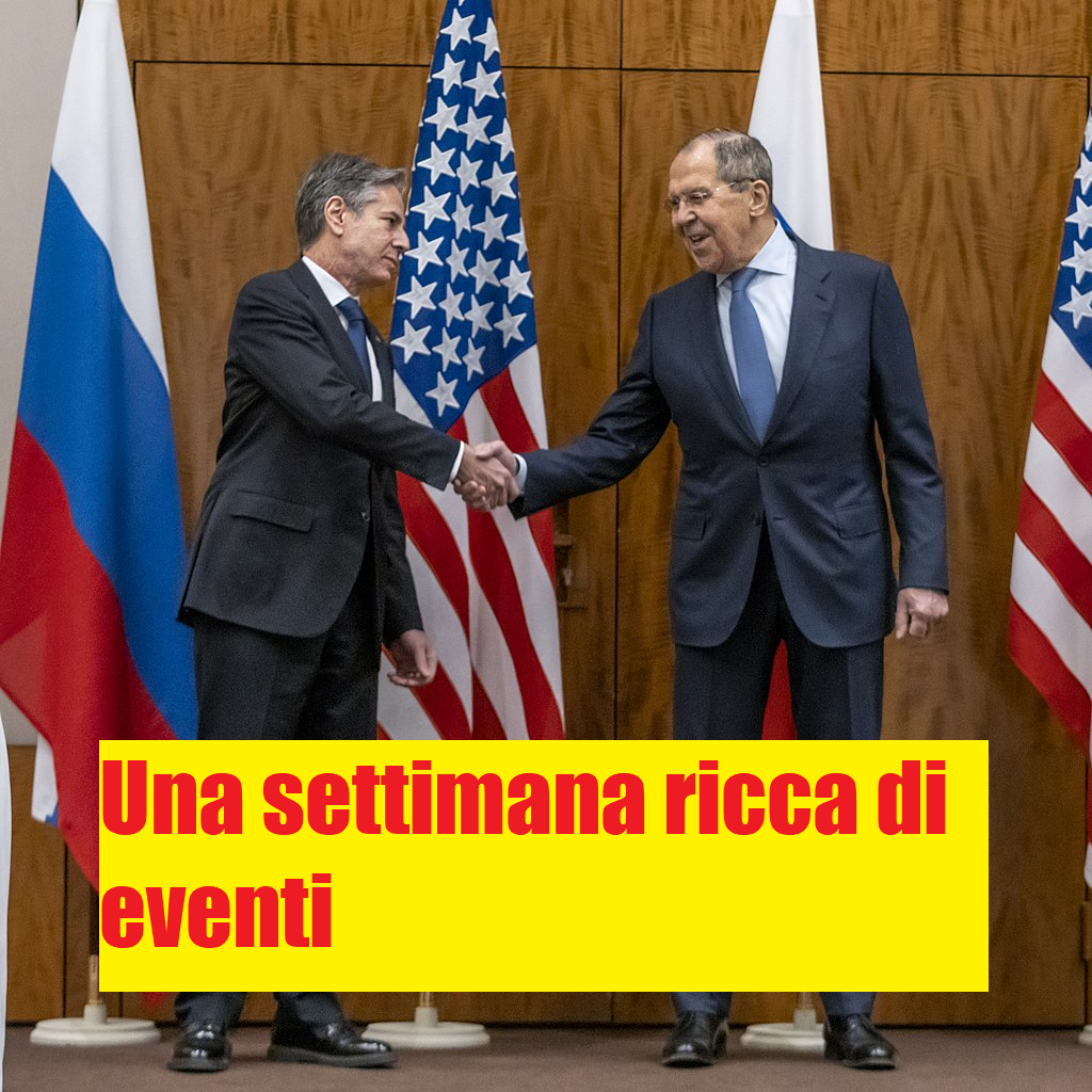 Vertice di Ginevra Lavrov con Blinken si stringono la mano