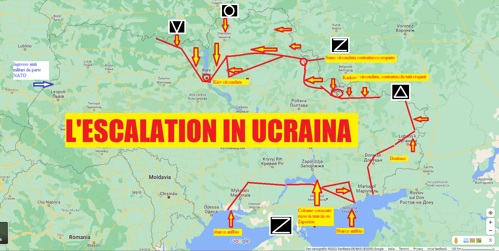 situazione operativa in Ucraina